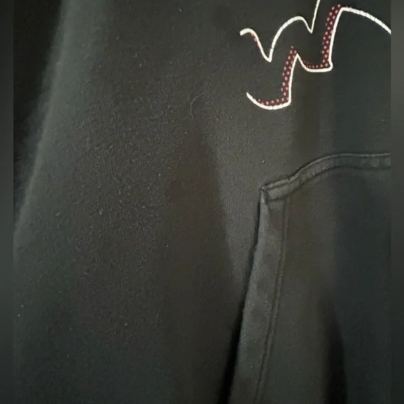 Fox Black Hoodie with Red Accents - Picture 3 of 6